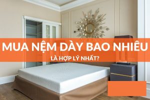 nên mua nệm cao su dày bao nhiêu