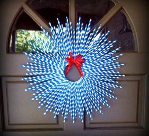 cách làm đồ trang trí phòng ngủ bằng ống hút