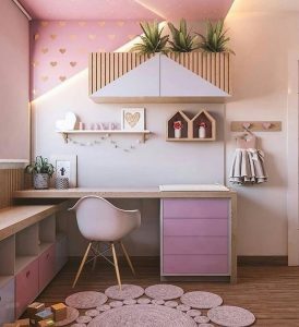 Trang trí phòng học cho bé gái