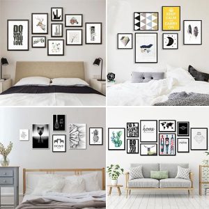 Trang trí phòng ngủ bằng ảnh nhỏ