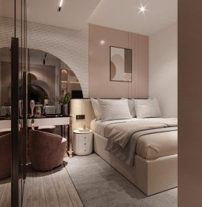 Thiết kế phòng ngủ 9m2 có toilet