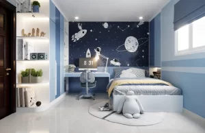 Phòng ngủ cho bé trai 8 tuổi