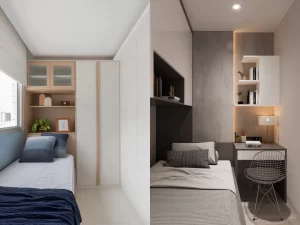 set up phòng ngủ nhỏ