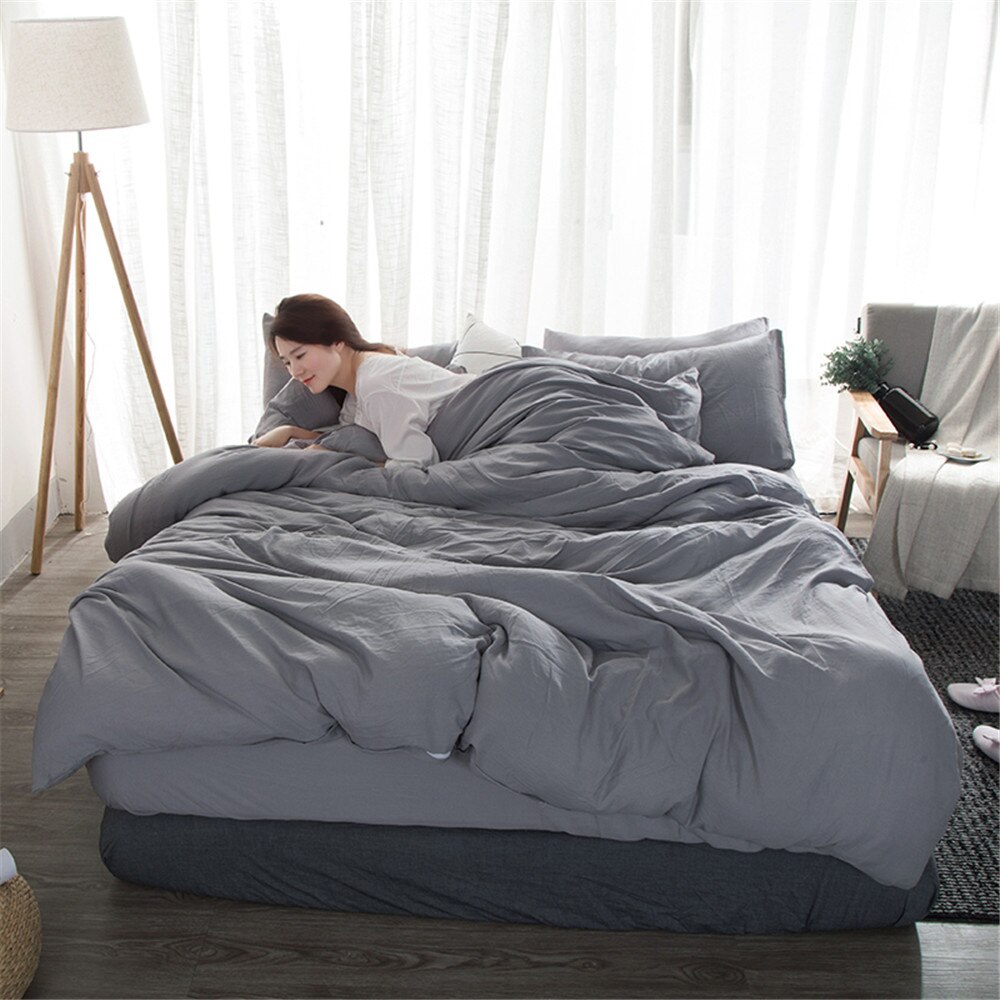 chăn ga gối cotton đũi